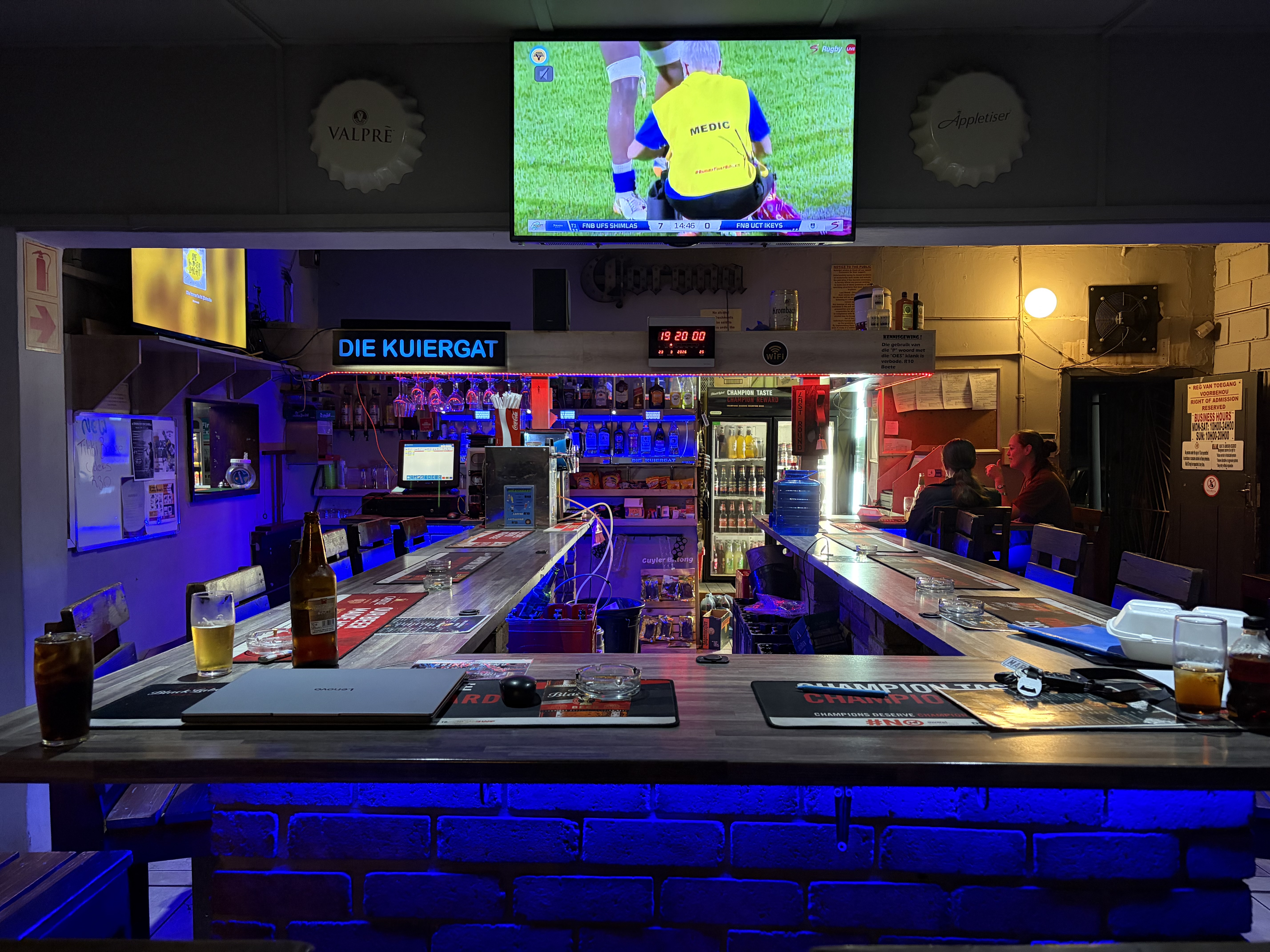 Inside the bar